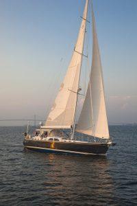 Destiny, Hylas 70 sailing in Newport, RI.