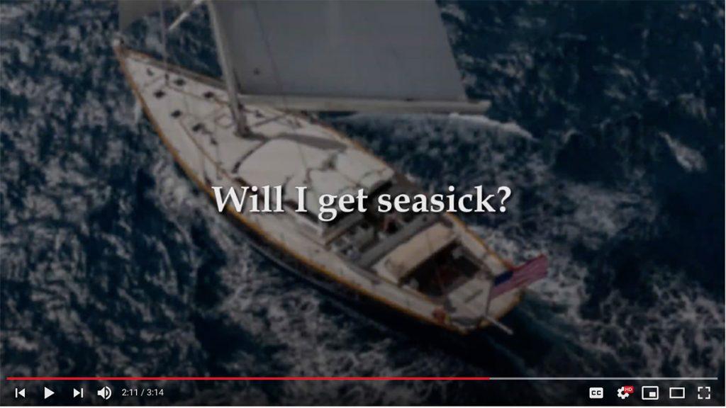 Will I get seasick? Yacht charter FAQs answered here by a professional yacht captain. Video from the Nicholson Yachts YouTube channel.